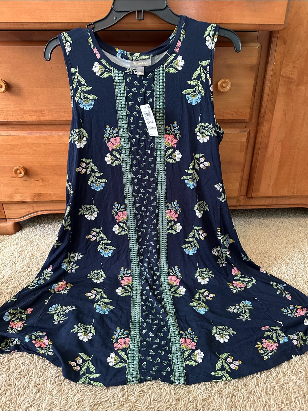 NWT STYLE & CO FLORAL DRESS